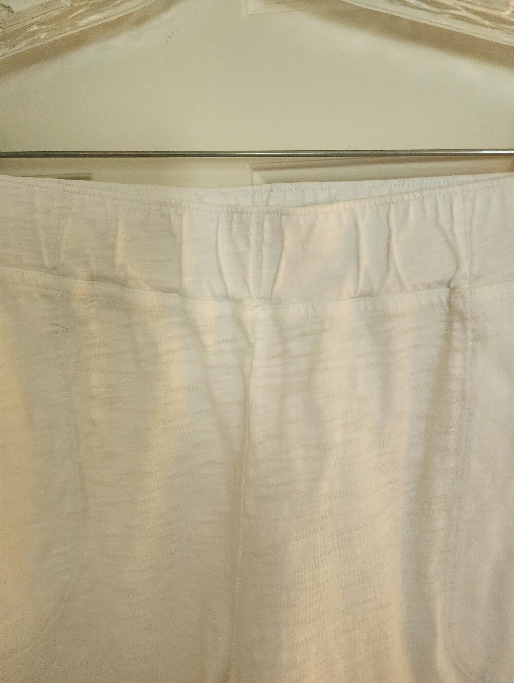 Escape By Habitat Slub Cotton White Shorts Pull On Size L Beach Travel Classic - Picture 5 of 9
